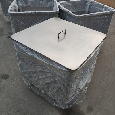 Rueda de caucho silenciosa 200L de acero inoxidable Carro de carnes para procesamiento de alimentos