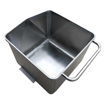 Rueda de caucho silenciosa 200L de acero inoxidable Carro de carnes para procesamiento de alimentos